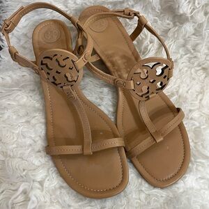 Tory Burch Tan Leather Sandals